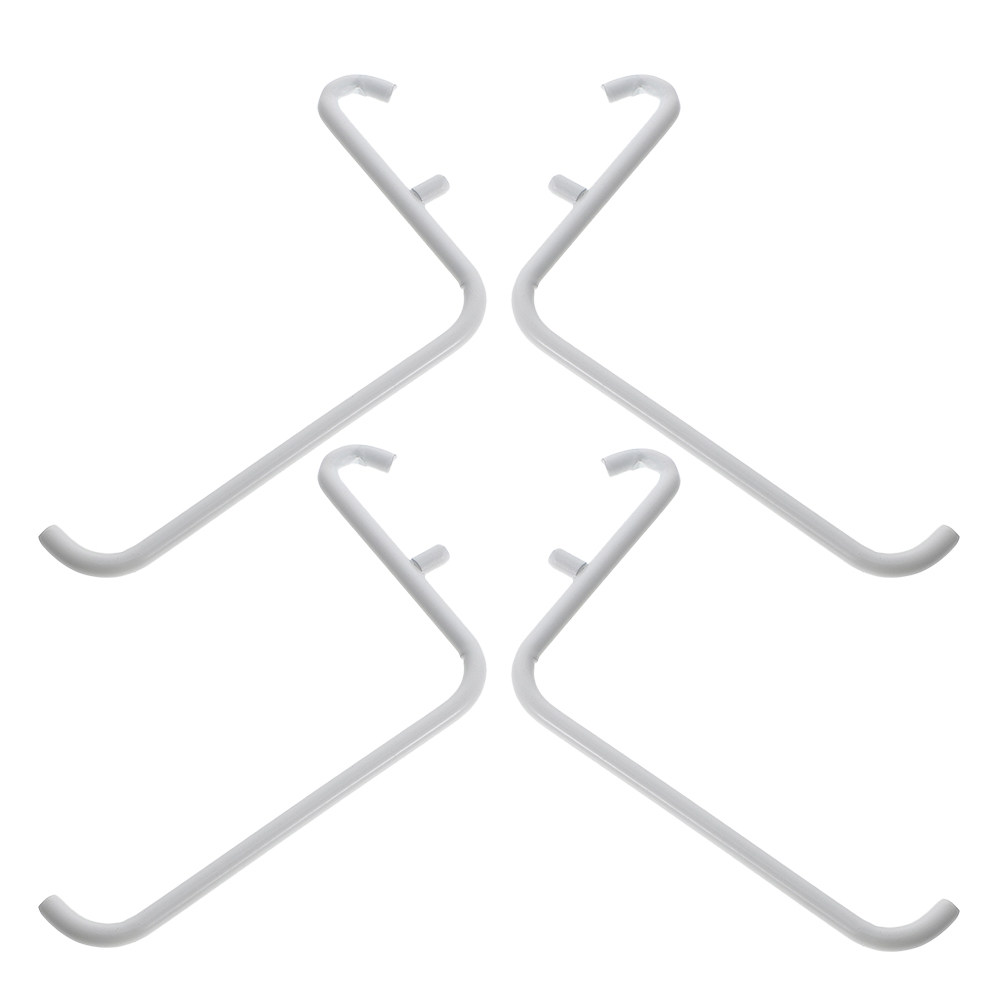 Home Improvement House - 4Pcs Metal Painted Pegboard Bracket Hooks