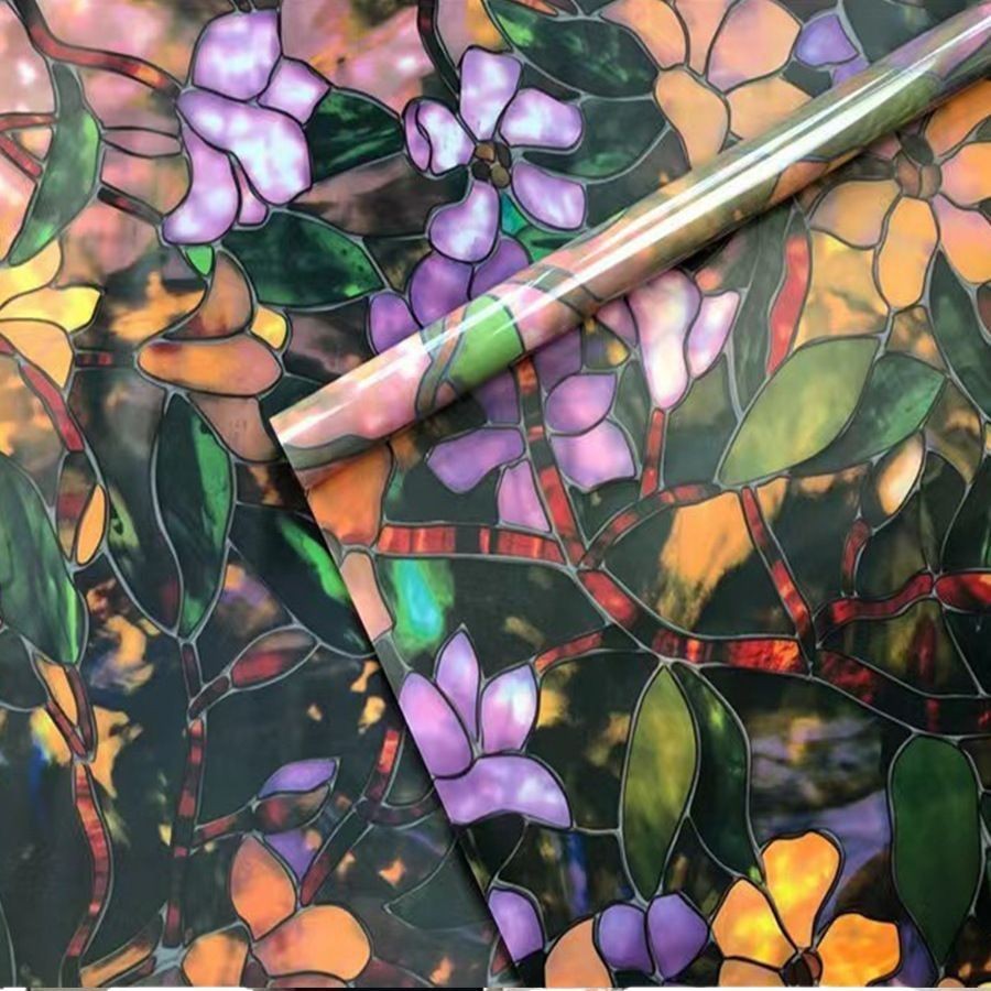 Flower Pattern Electrostatic W - огляд і ціна Window Insulation Film