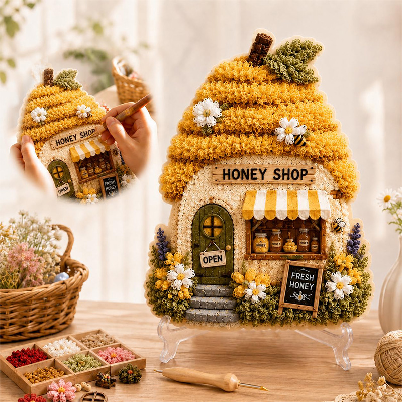 3D Mushroom House Poke Art DIY - огляд і ціна Home Improvement House