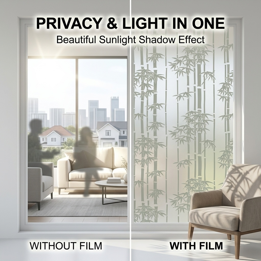 Elegant Vertical Bamboo Silhou - огляд і ціна Window Insulation Film