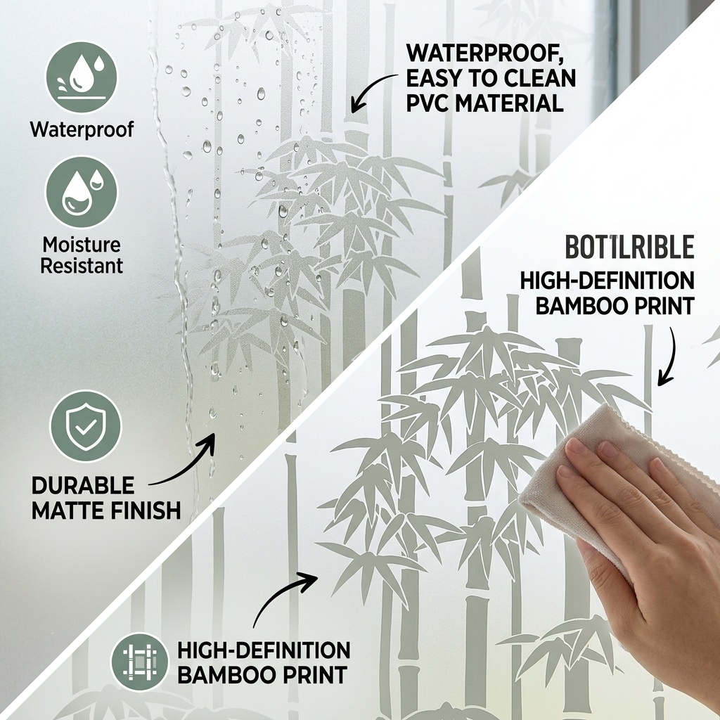 Elegant Vertical Bamboo Silhou - огляд і ціна Window Insulation Film
